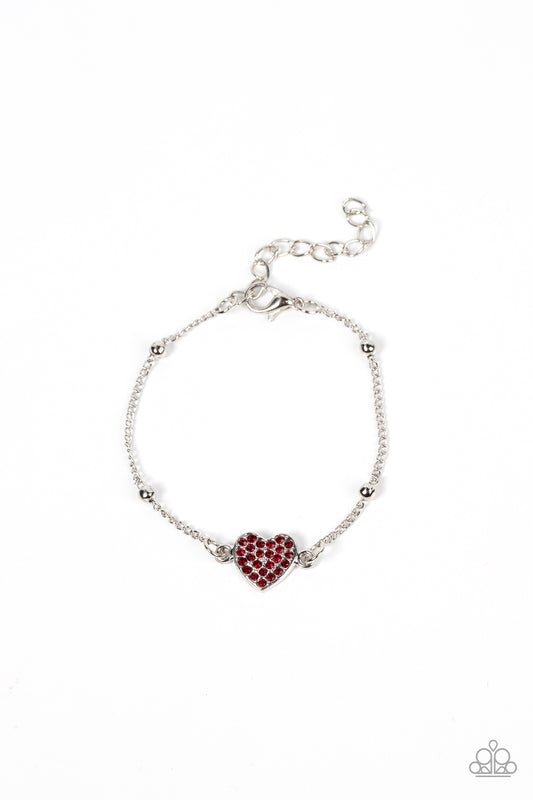 Paparazzi Bracelets - Heartachingly Adorable - Red