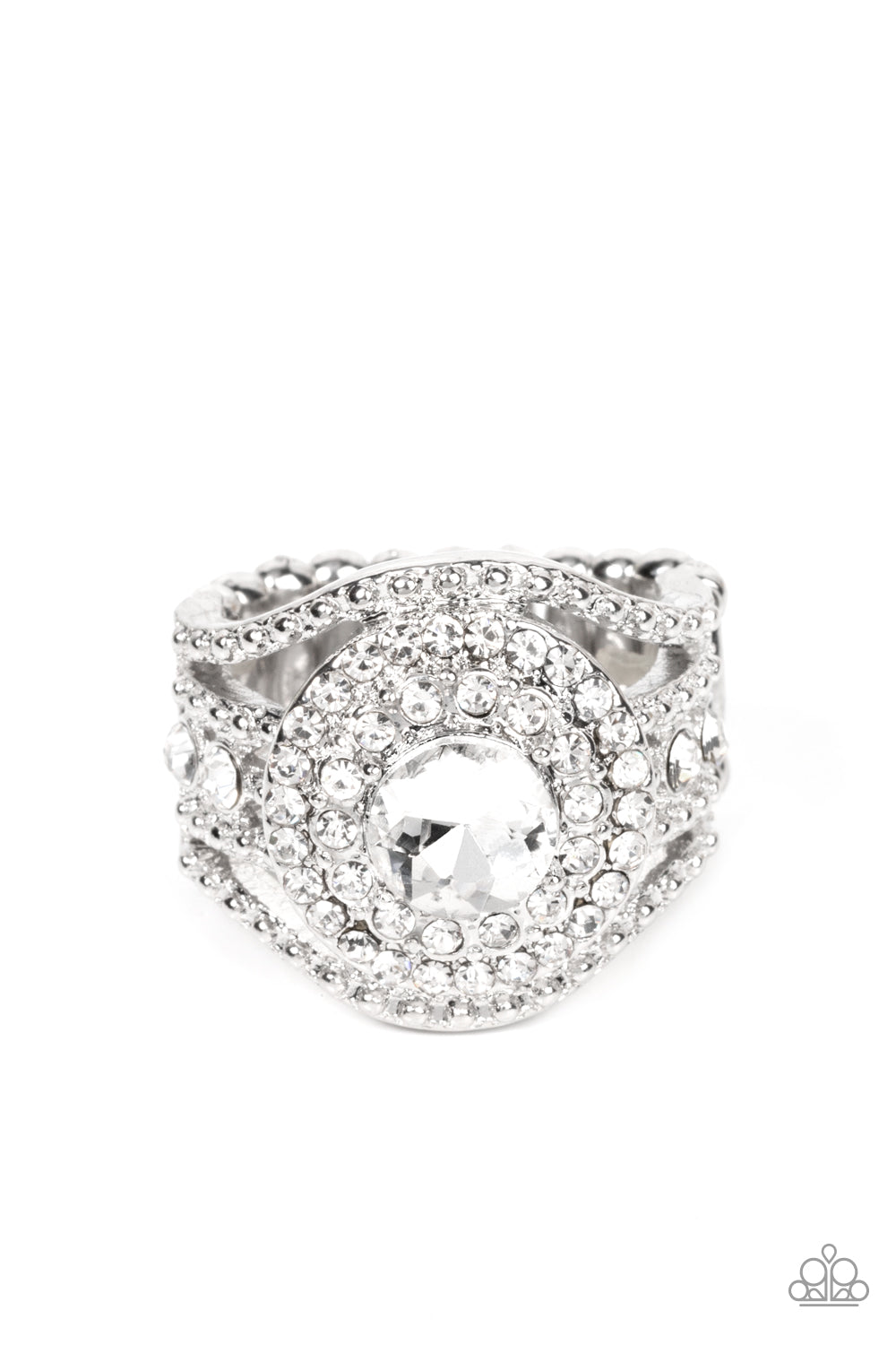 Paparazzi Rings - Understated Drama - White