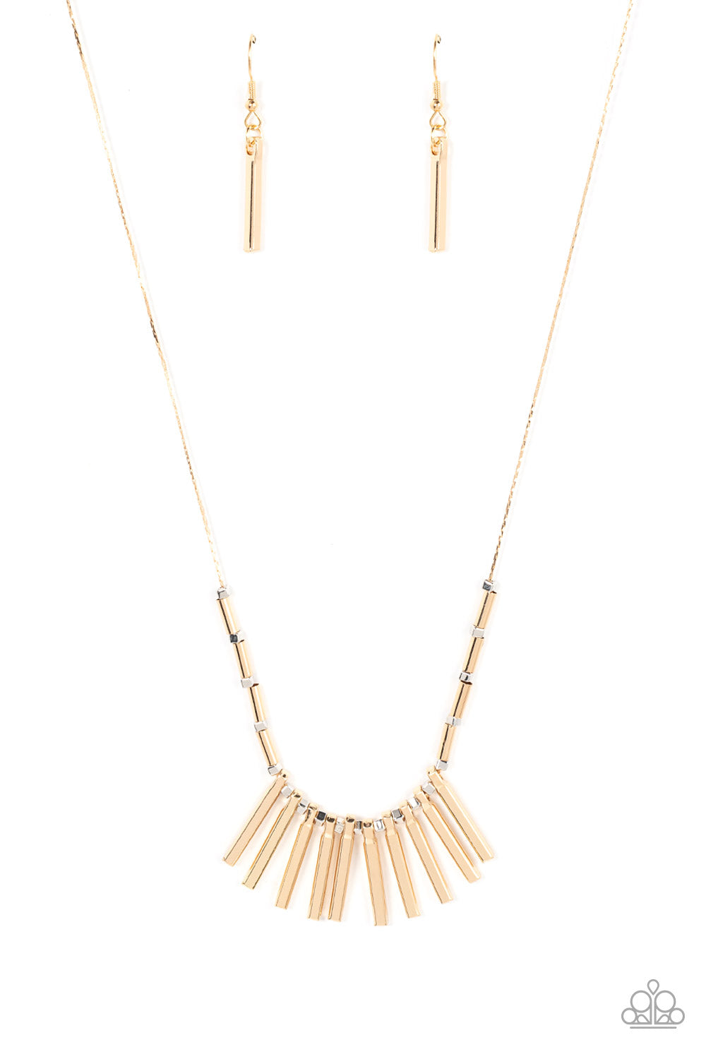 Paparazzi Necklaces - Rustic Hot Rod - Gold