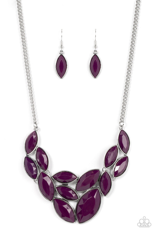 Paparazzi Necklaces - Glitzy Goddess - Purple