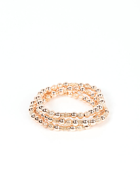 Paparazzi Bracelets - Boundless Boundaries - Rose Gold