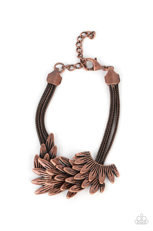 Paparazzi Bracelets - Boa and Arrow - Copper