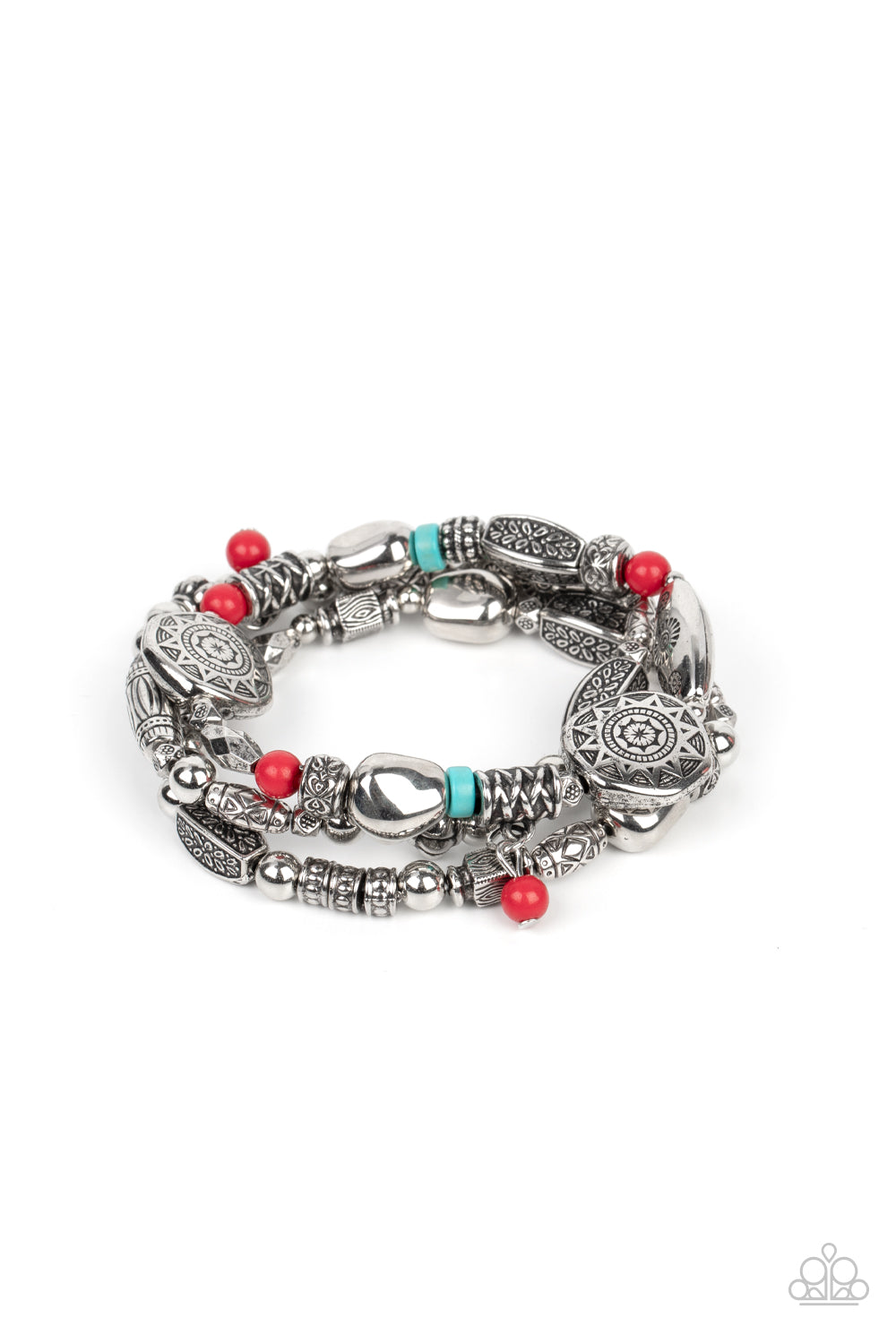 Paparazzi Bracelets - Western Quest - Red