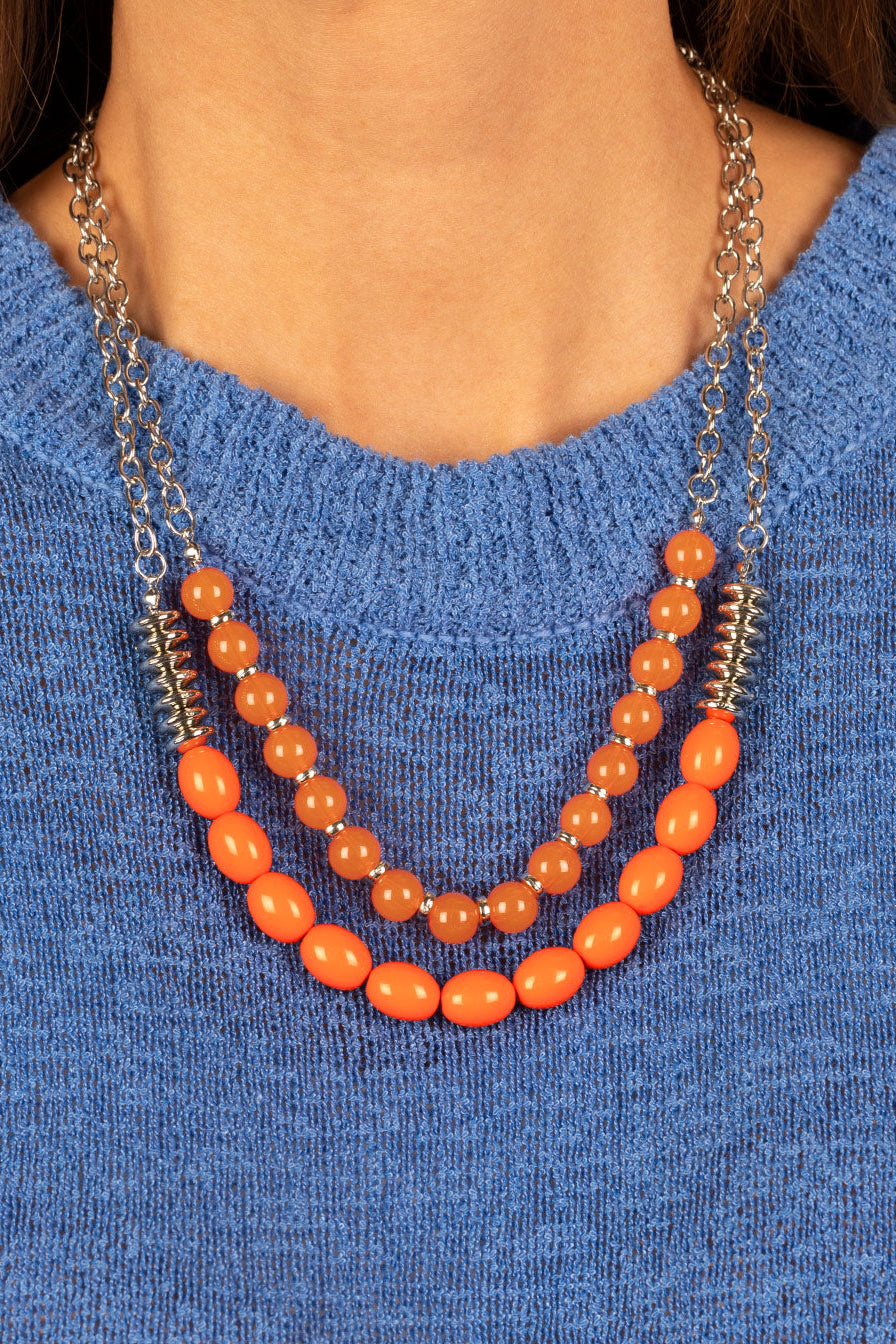 Paparazzi Necklaces - Venetian Voyage - Orange