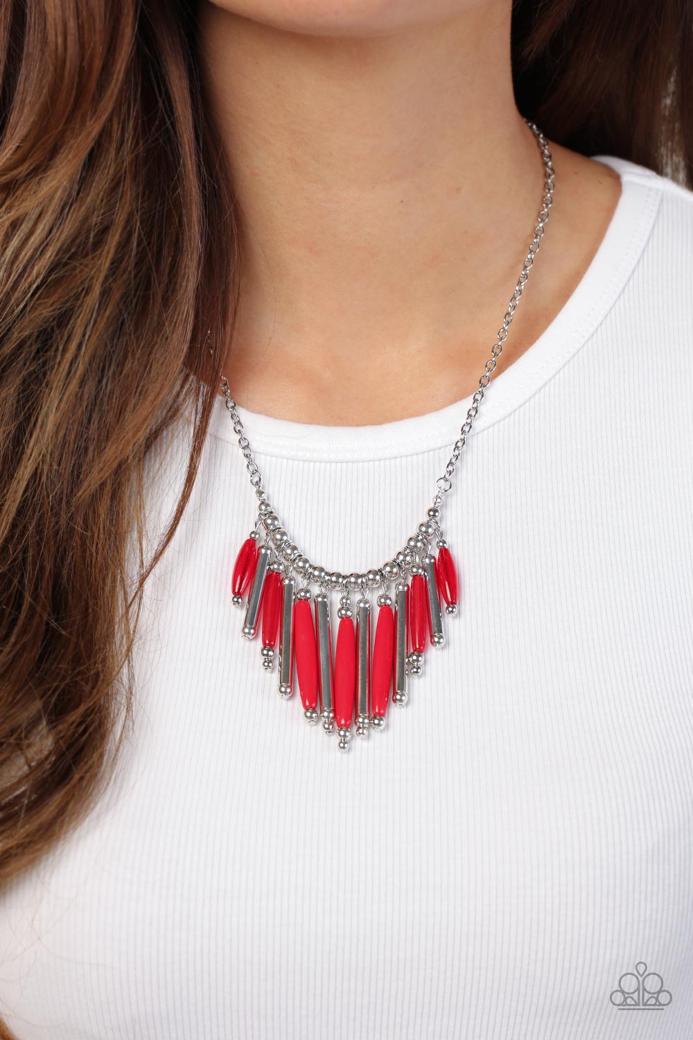 Paparazzi Necklaces - Bohemian Breeze - Red