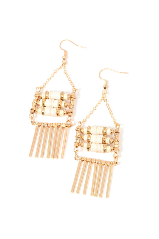 Paparazzi Earrings - Tribal Tapestry - Gold
