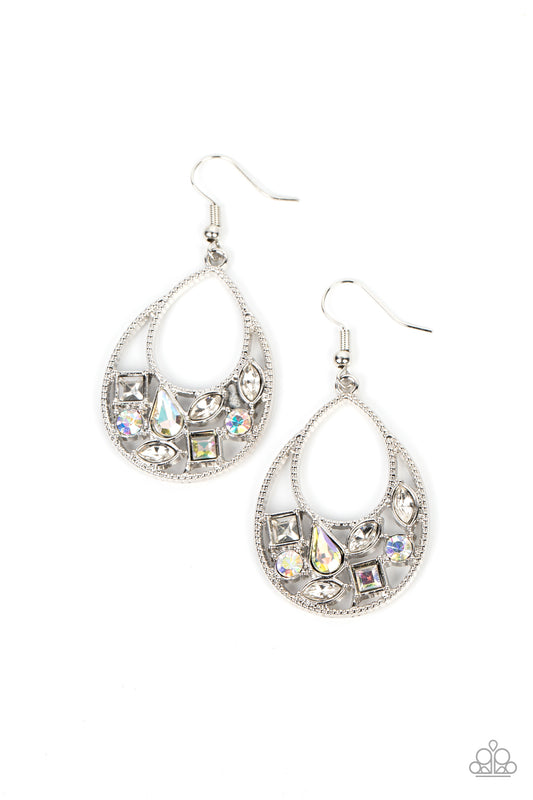 Paparazzi Earrings - Regal Recreation - White