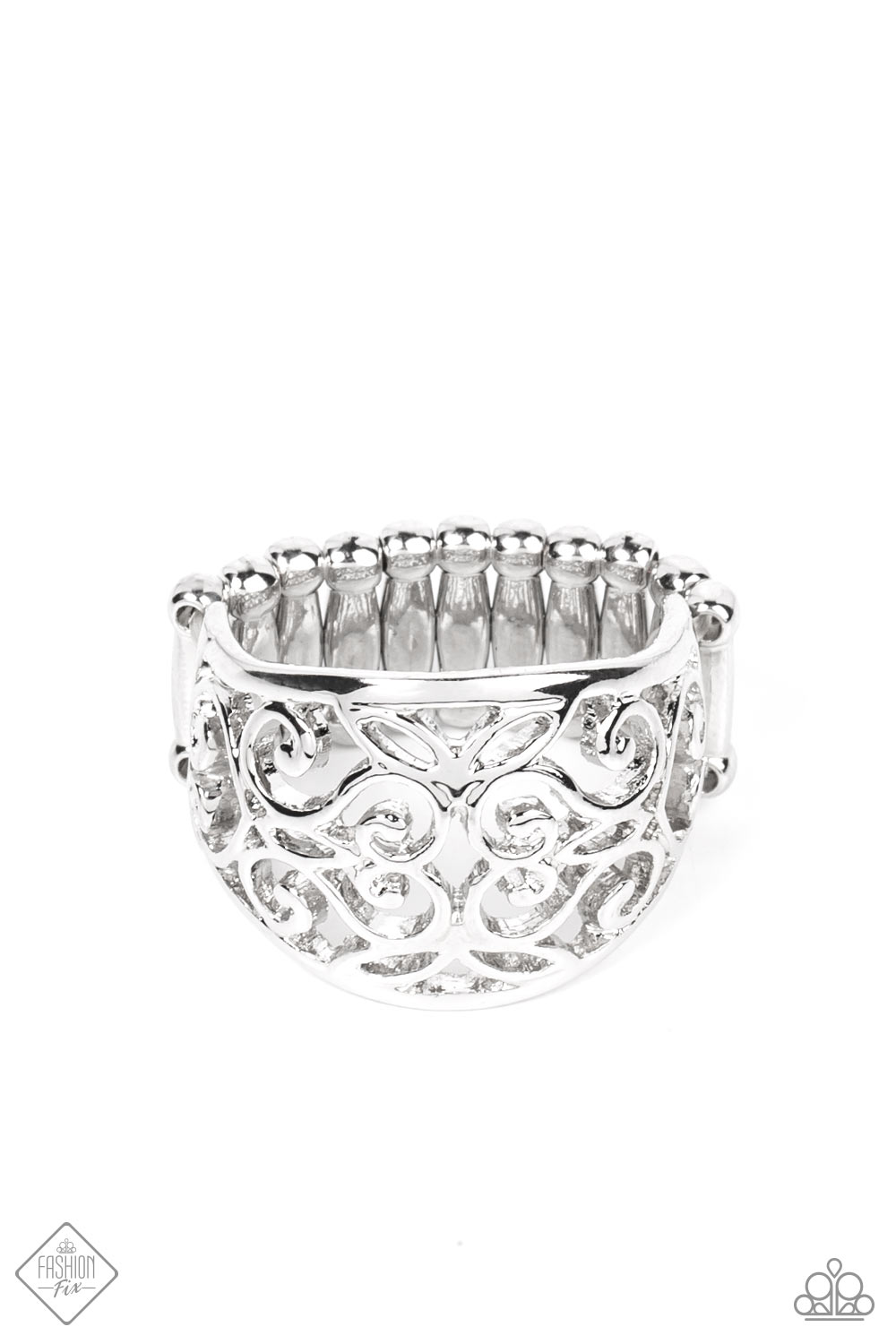 Paparazzi Rings - Wistful Thinking - Silver - Fashion Fix - February 2022