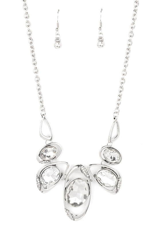 Paparazzi Necklaces - Hypnotic Twinkle - White