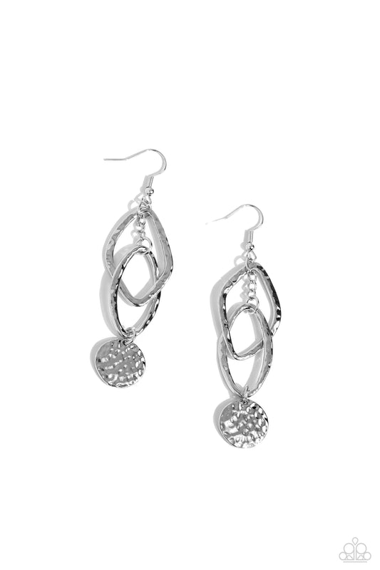 Paparazzi Earrings - Nothing but CHIME - Silver