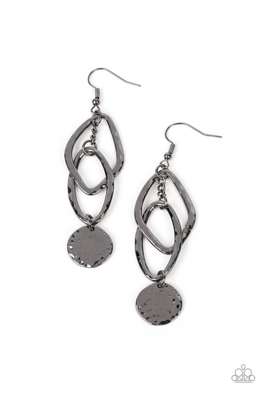 Paparazzi Earrings - Nothing but CHIME - Black