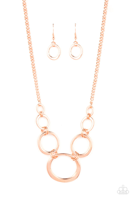 Paparazzi Necklaces - Short Circuit - Copper