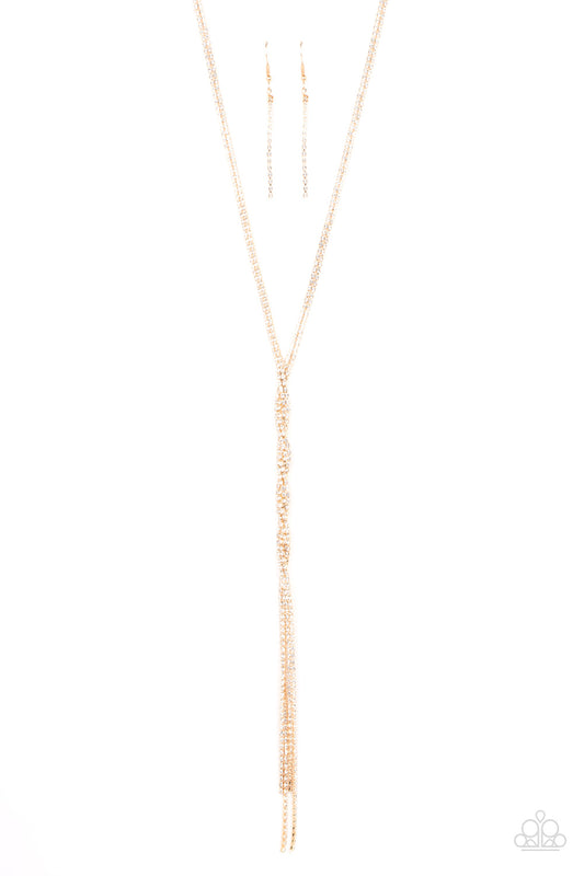 Paparazzi Necklaces - Impressively Icy - Gold