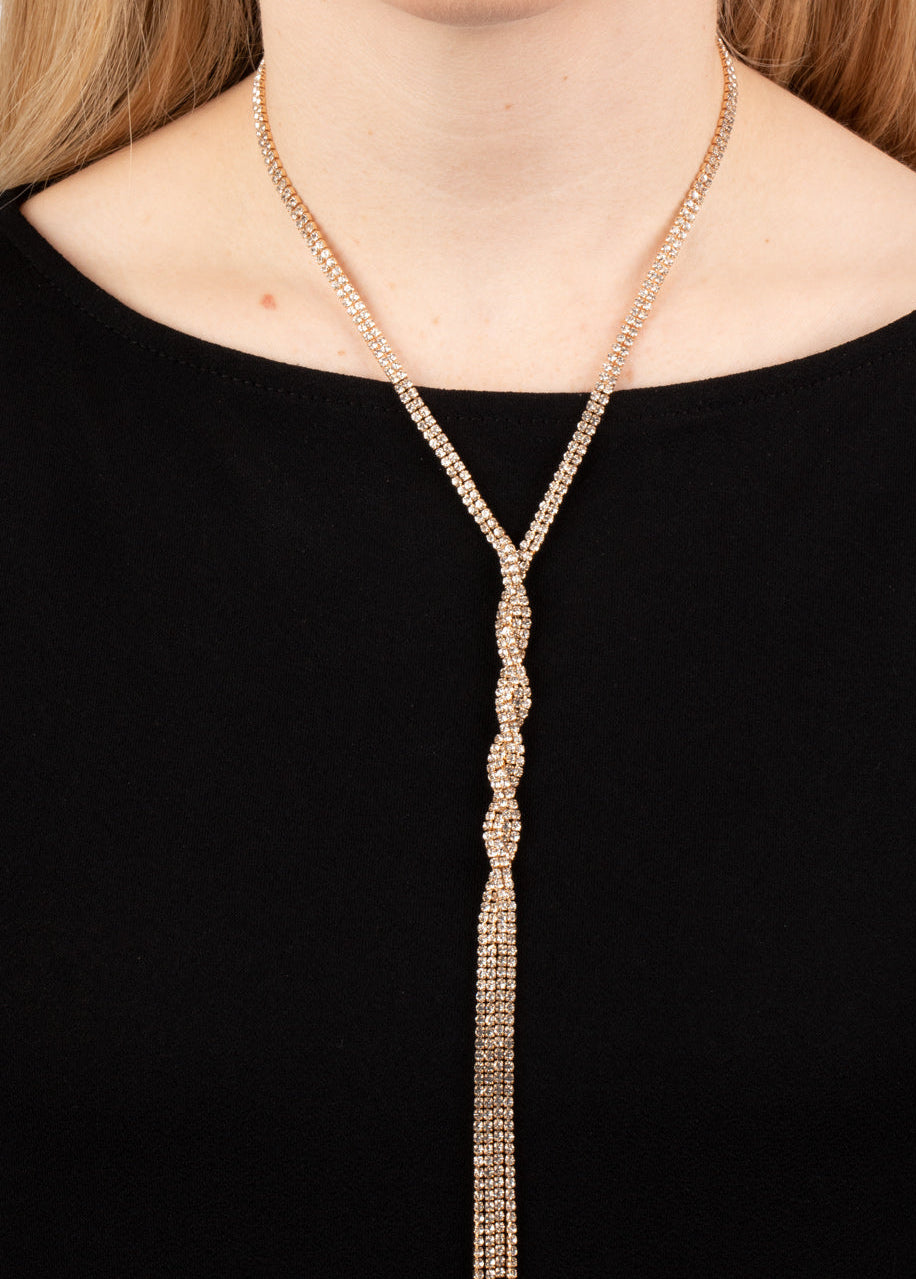 Paparazzi Necklaces - Impressively Icy - Gold