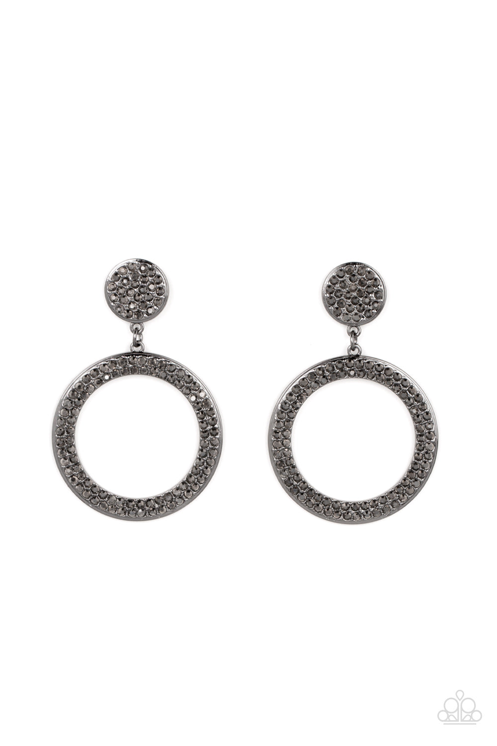 Paparazzi Earrings - GLOW You Away - Black
