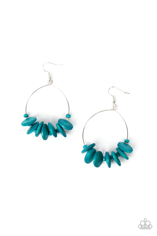 Paparazzi Earrings - Surf Camp - Blue