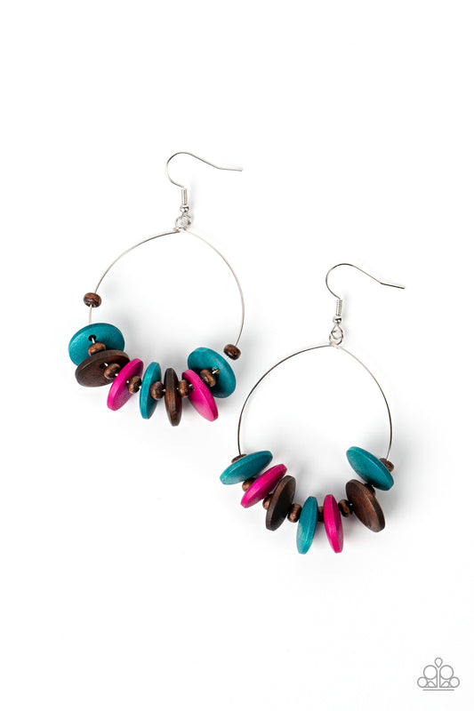 Paparazzi Earrings - Surf Camp - Multi