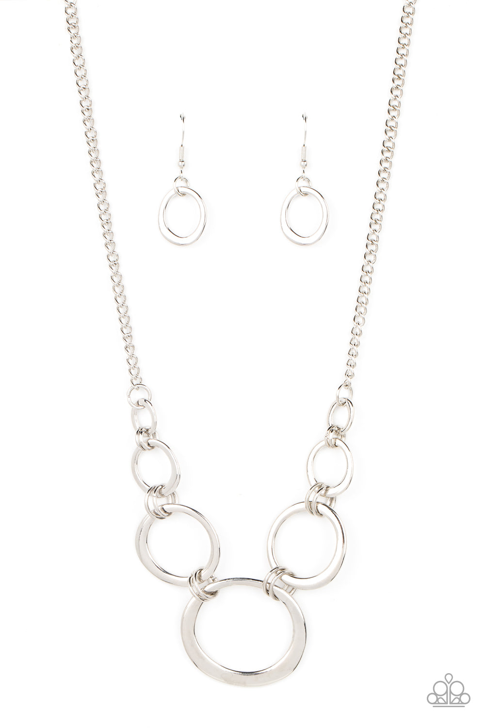 Paparazzi Necklaces - Short Circuit - Silver