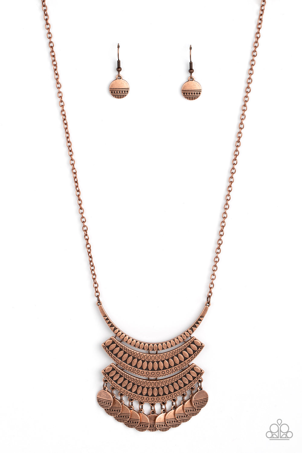 Paparazzi Necklaces - Under the Empress-ion - Copper