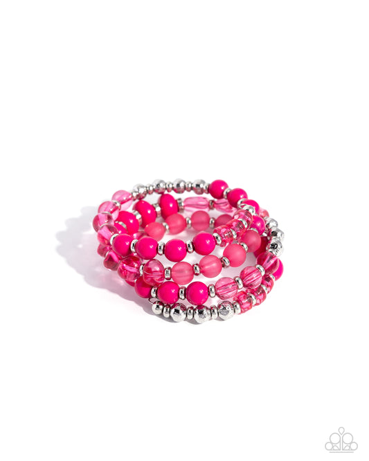 Paparazzi Bracelets - Colorful Charade - Pink