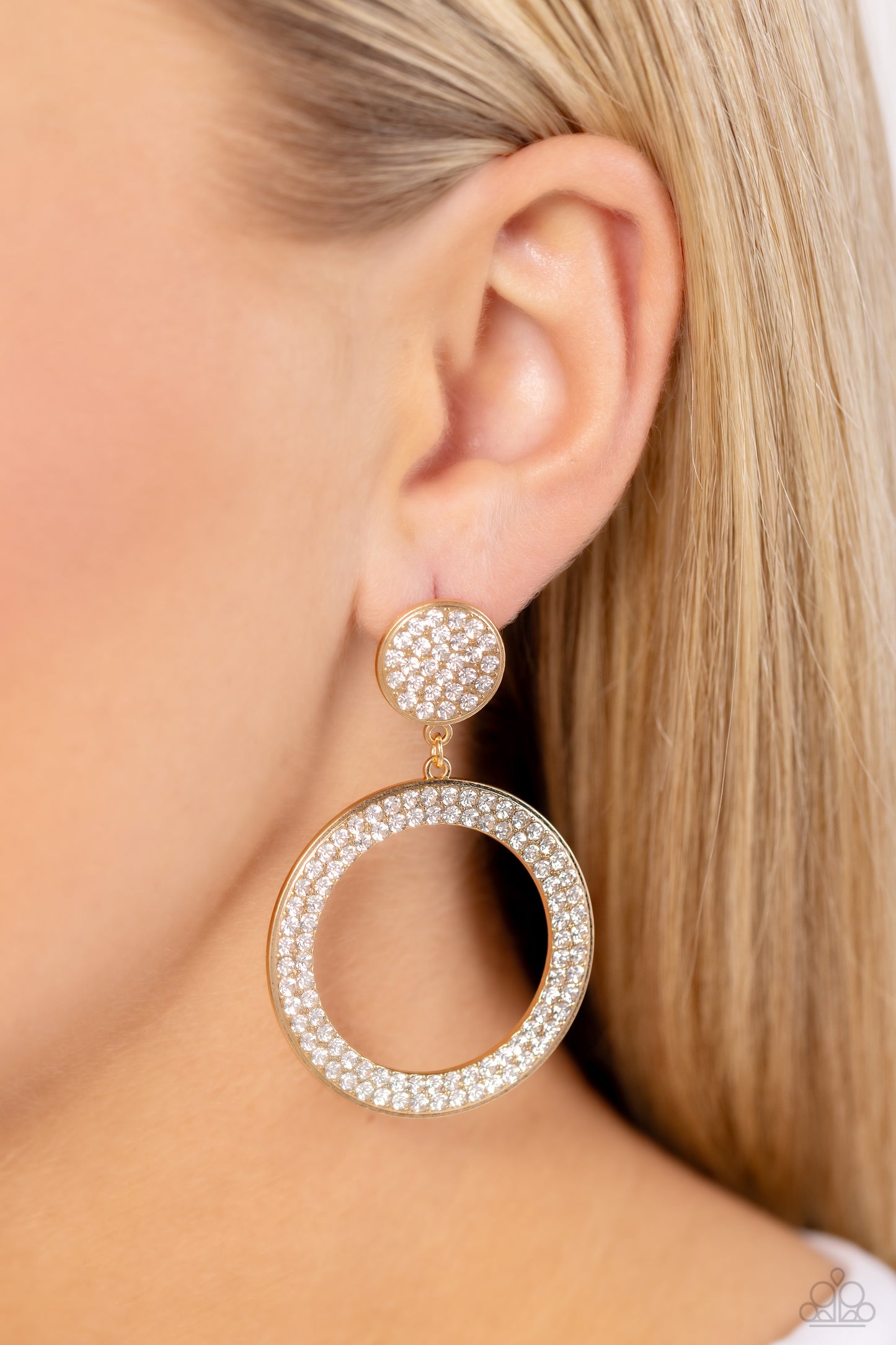 Paparazzi Earrings - GLOW You Away - Gold