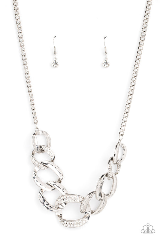 Paparazzi Necklaces - Bombshell Bling - White