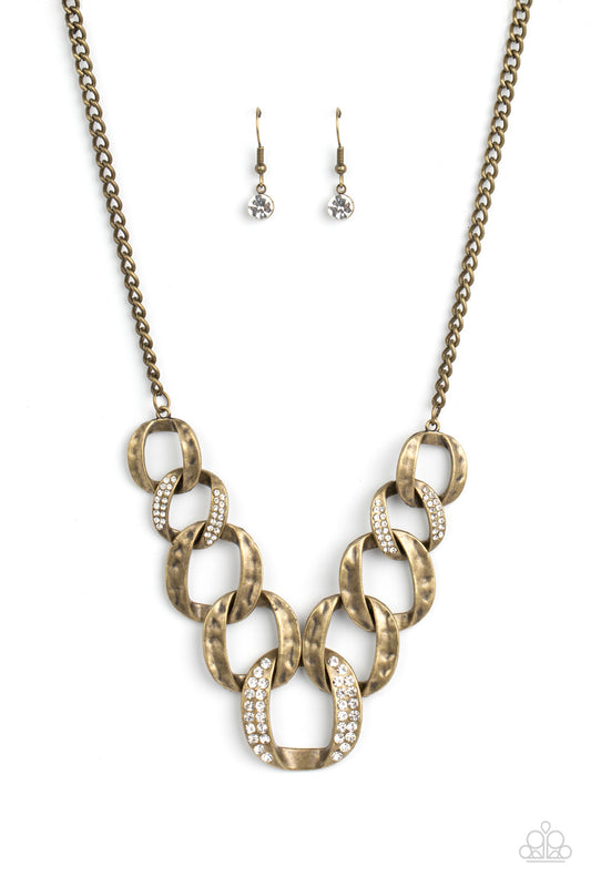 Paparazzi Necklaces - Bombshell Bling - Brass