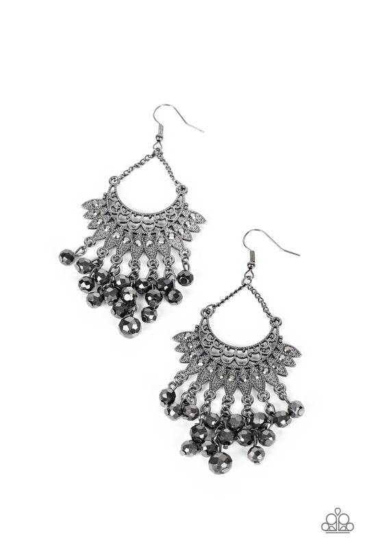 Paparazzi Earrings - Chromatic Cascade - Black