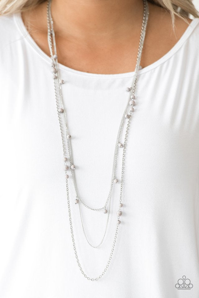 Paparazzi Necklaces -Laying the Garoundwork - Siklver