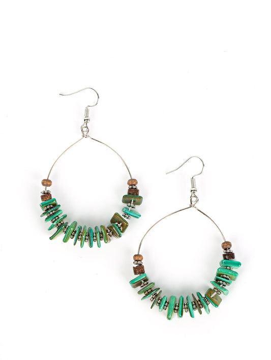 Paparazzi Earrings - Hawaiian Kiss - Green