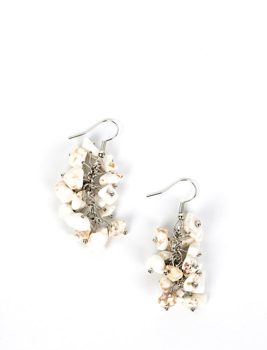 Paparazzi Earrings - Palette - White