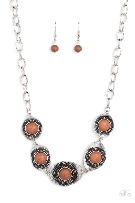 Paparazzi Necklaces - Homestead Harmony - Brown