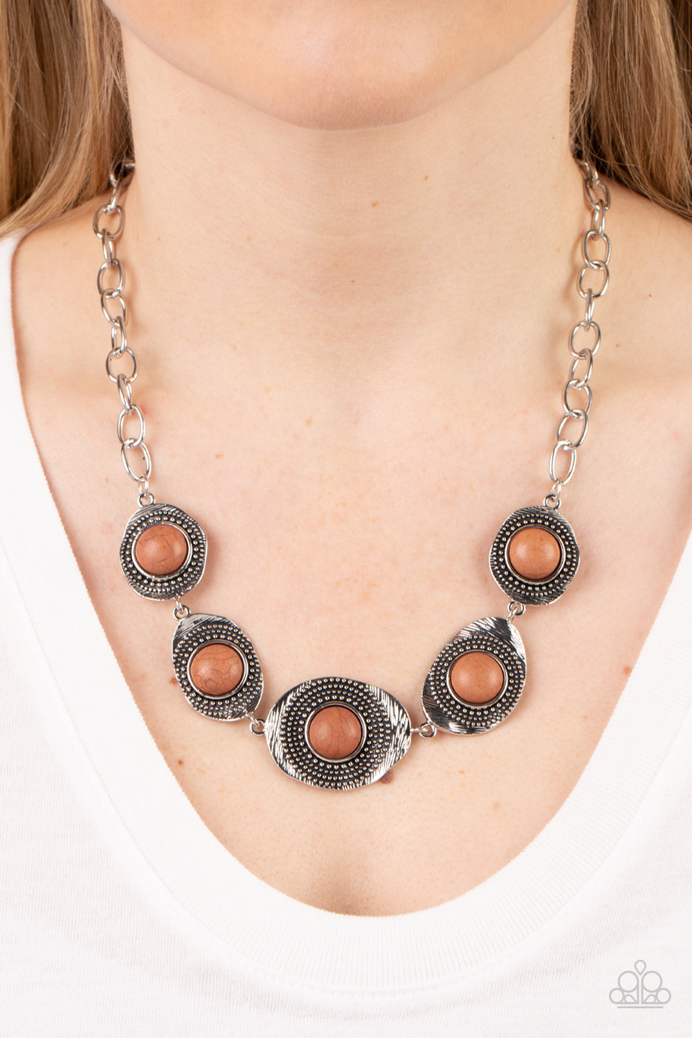 Paparazzi Necklaces - Homestead Harmony - Brown