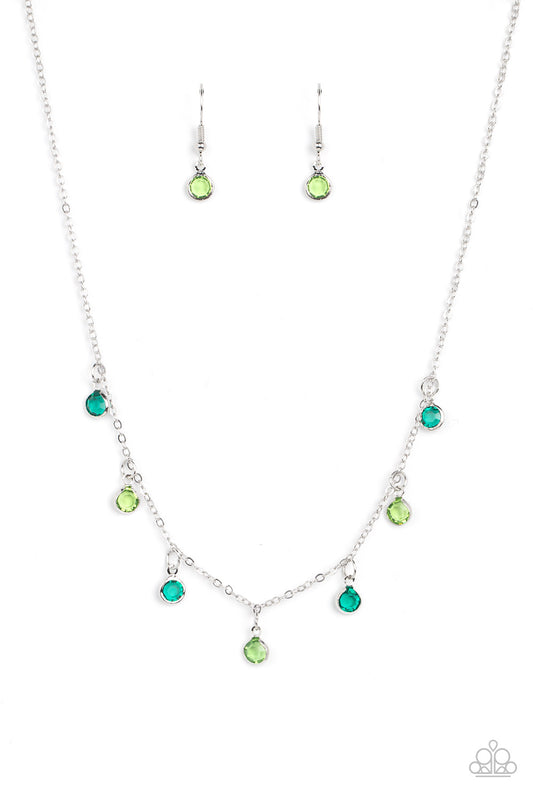 Paparazzi Necklaces - Carefree Charmer - Green