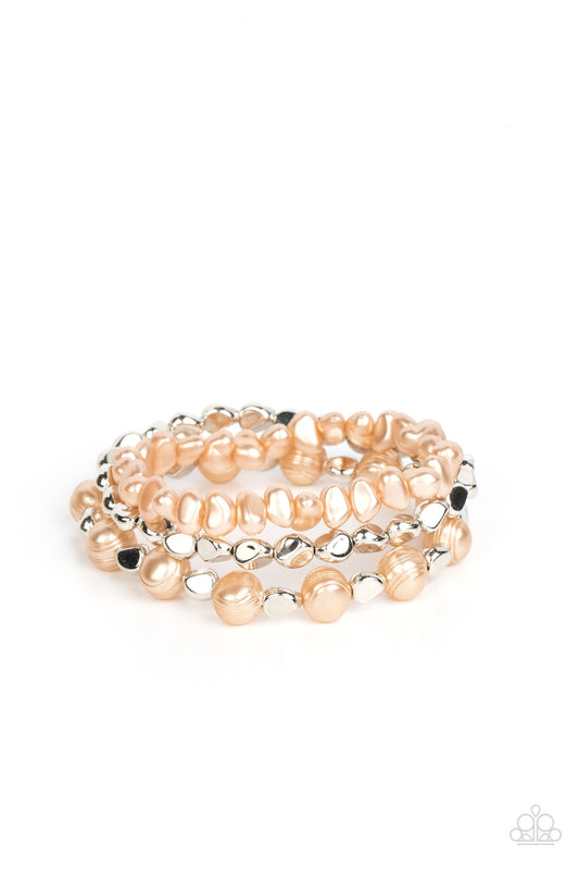 Paparazzi Bracelets - Shoreside Soiree - Brown