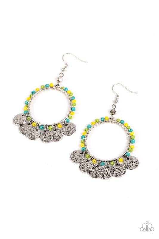 Paparazzi Earrings - Bohemian Beach Blast - Green