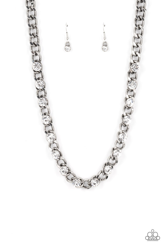 Paparazzi Necklaces - Major Moxie - White