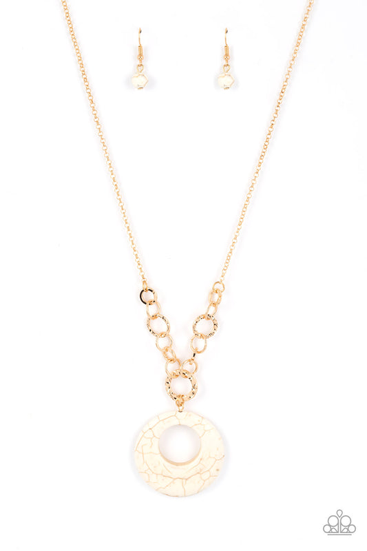 Paparazzi Necklaces - Hidden Dune - White
