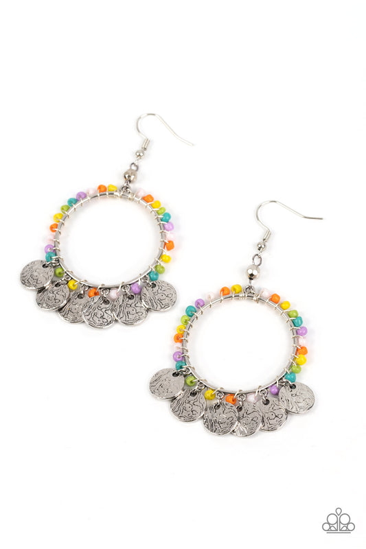 Paparazzi Earrings - Bohemian Beach Blast - Multi