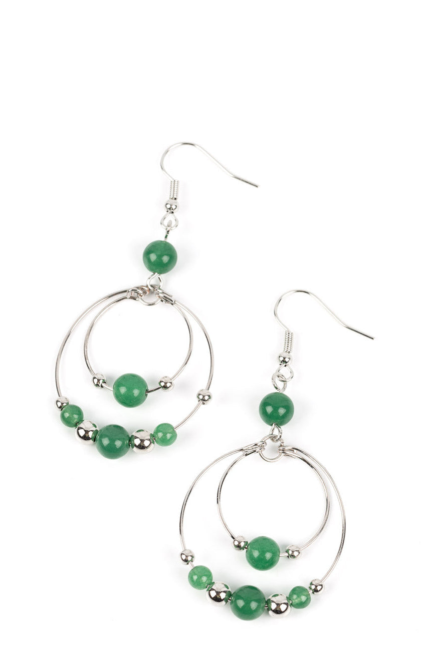 Paparazzi Earrings - Eco Eden - Green