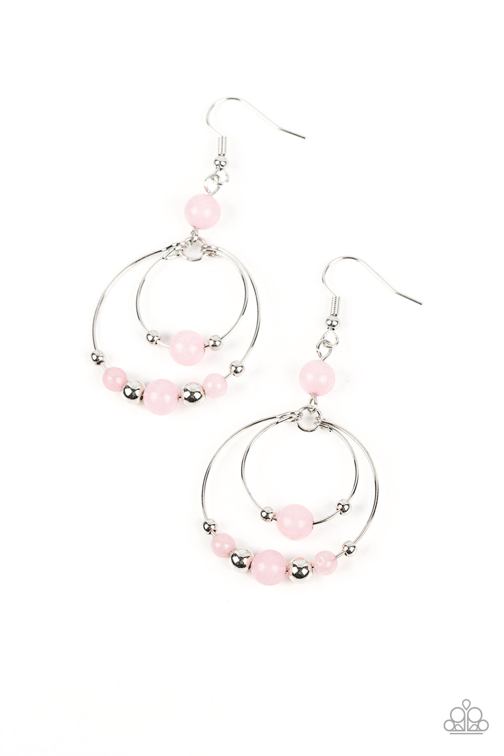 Paparazzi Earrings - Eco Eden - Pink