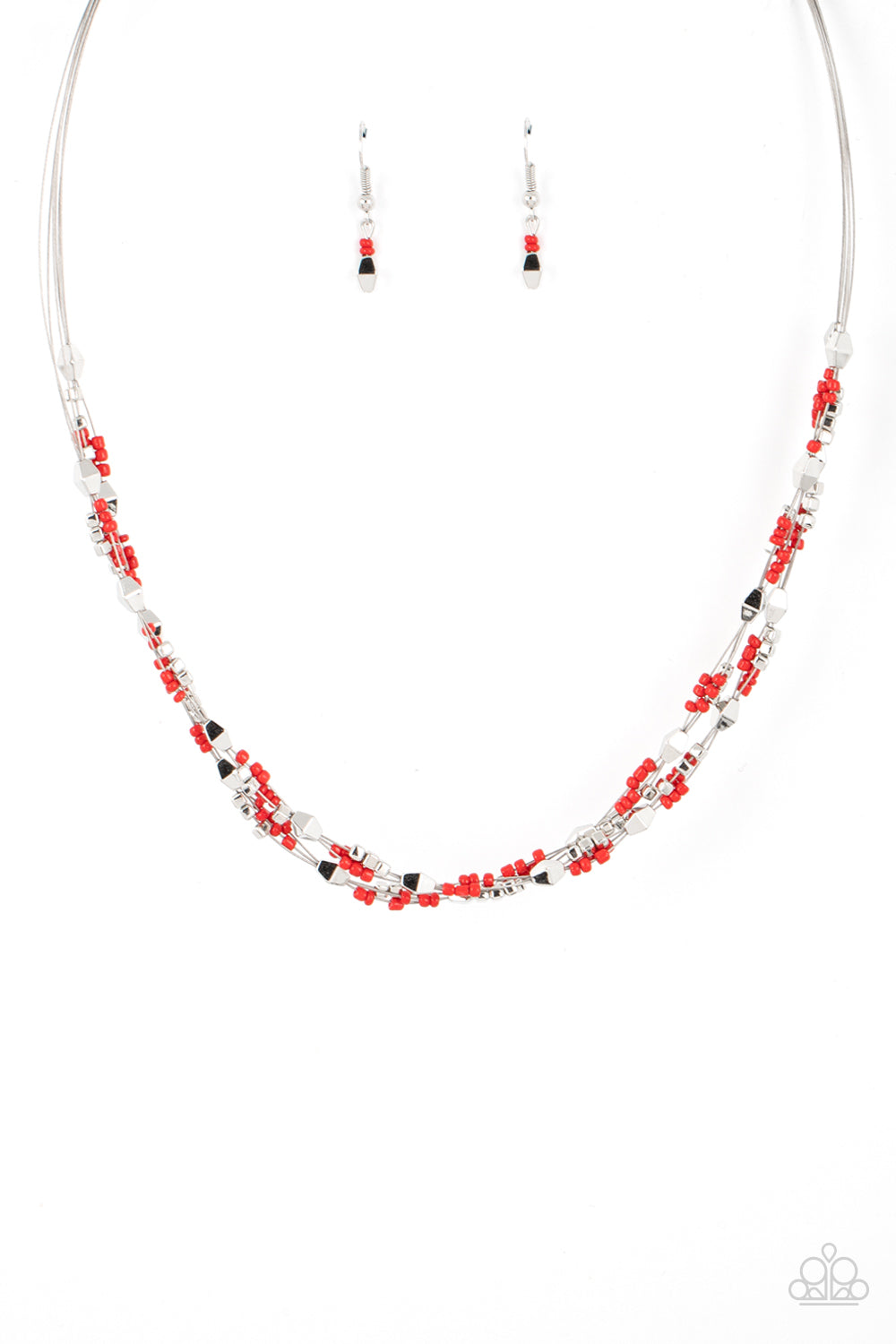 Paparazzi Necklaces - Explore Every Angle - Red