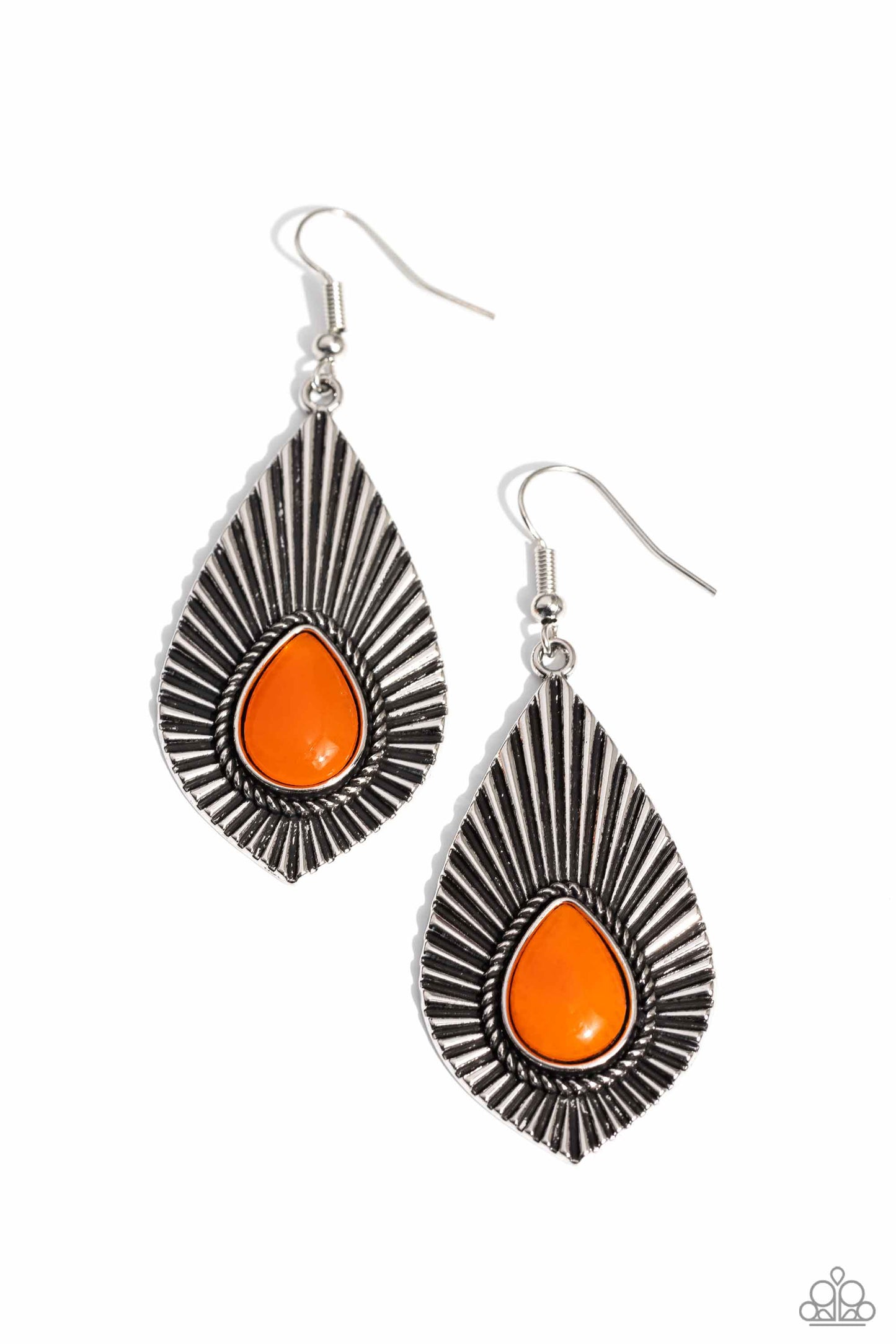 Paparazzi Earrings - SOUL-ar Flare - Orange