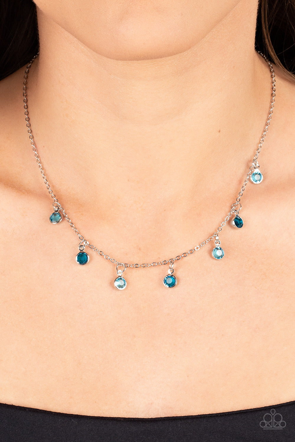 Paparazzi Necklaces - Carefree Charmer - Blue