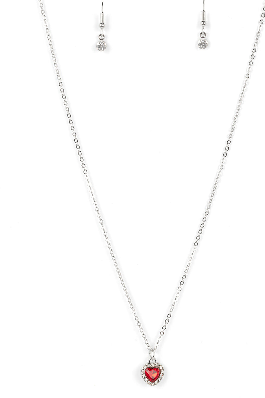 Paparazzi Necklaces - A Little Lovestruck - Red
