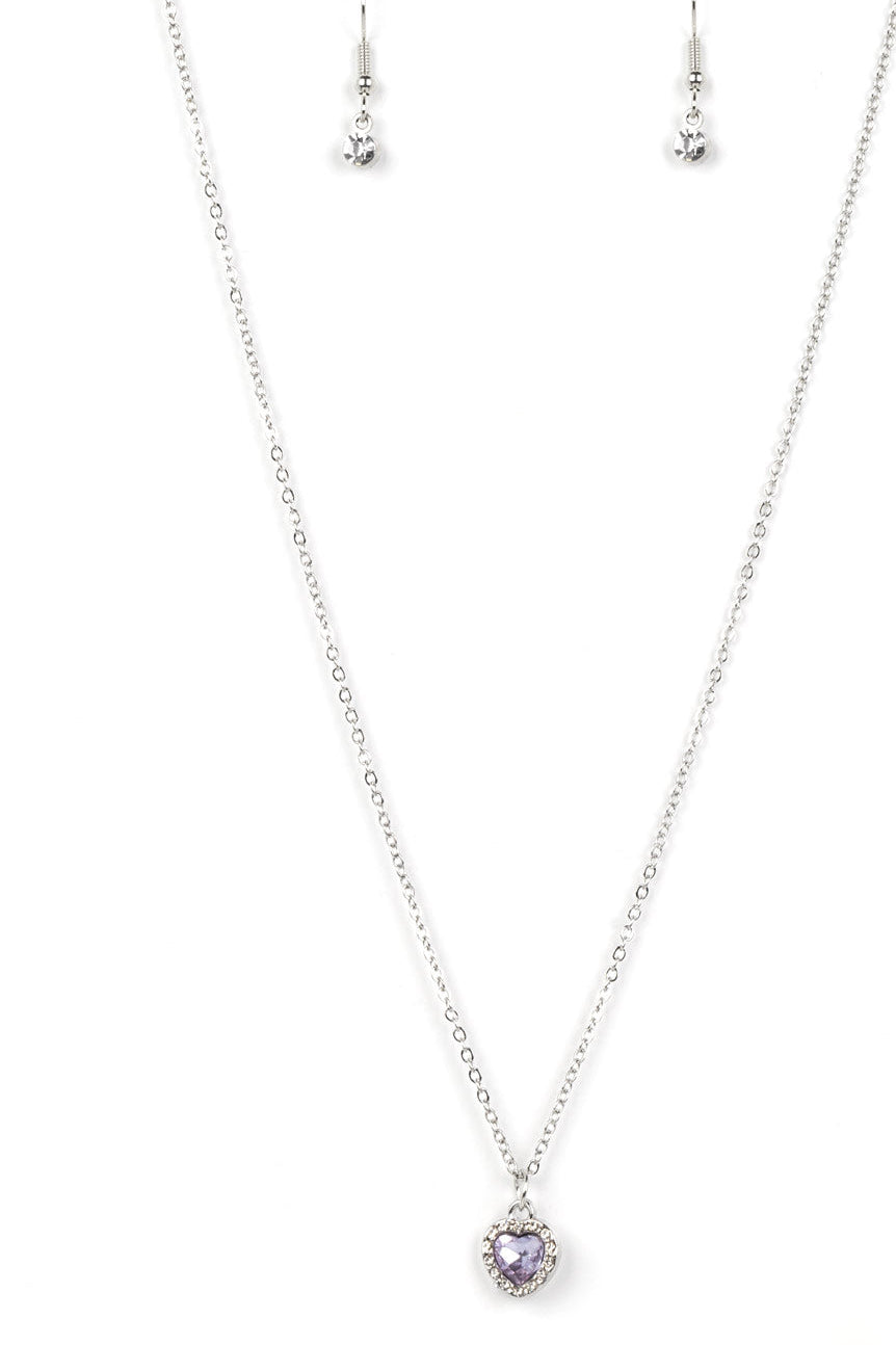 Paparazzi Necklaces - A Little Lovestruck - Purple