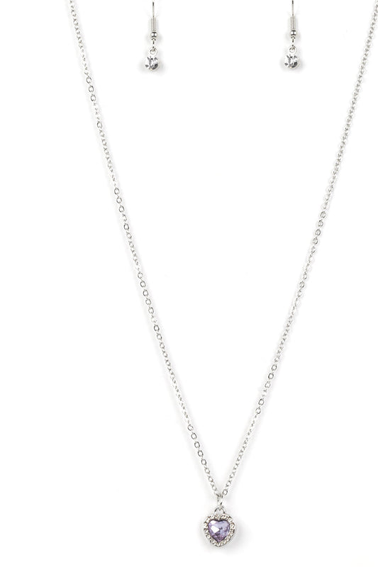 Paparazzi Necklaces - A Little Lovestruck - Purple