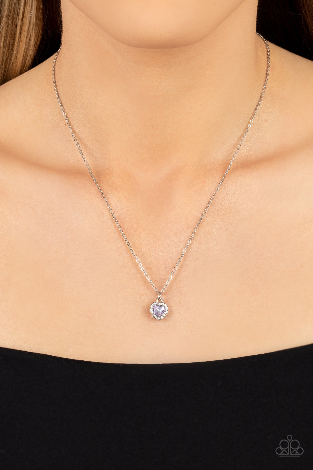 Paparazzi Necklaces - A Little Lovestruck - Purple