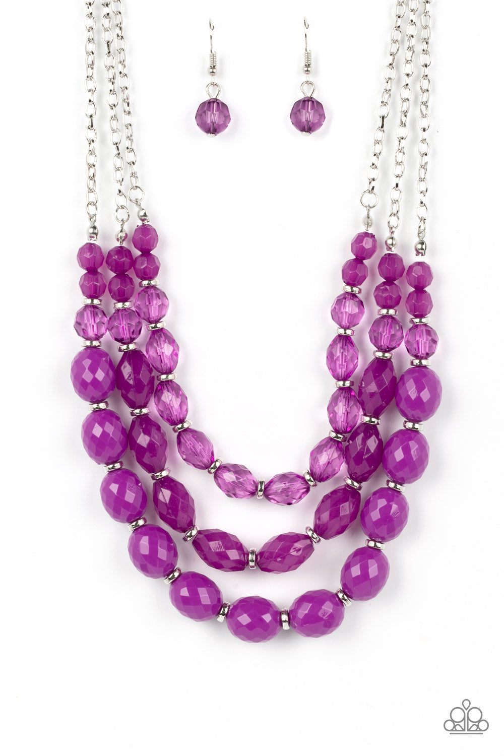 Paparazzi Necklaces - Tropical Hideaway - Purple