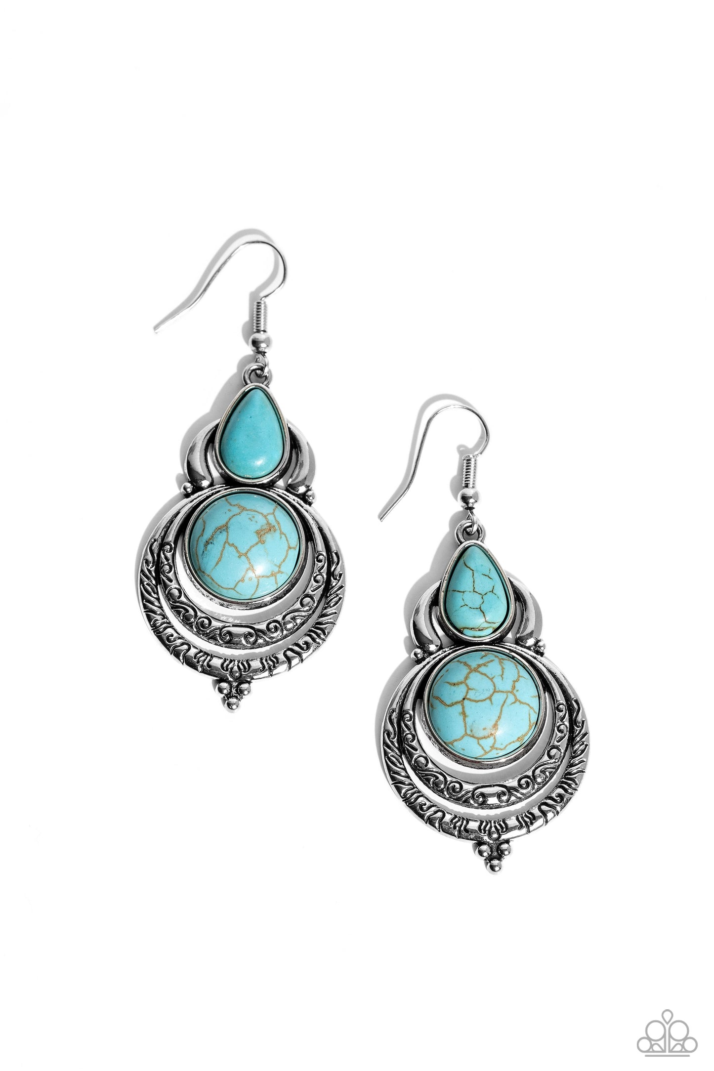 Paparazzi Earrings - Sonoran Song - Blue